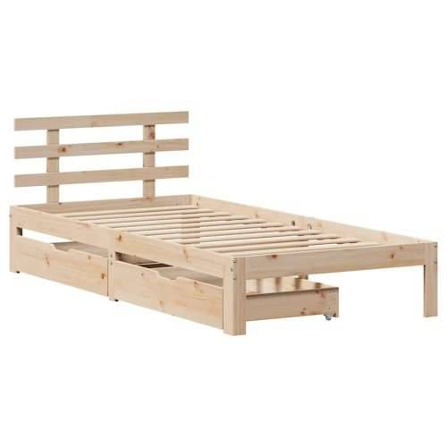 Okvir kreveta s ladicama bez madraca 100x200 cm - Prirodna 100 x 200 cm Cijena
