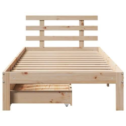Okvir kreveta s ladicama bez madraca 100x200 cm - Prirodna 100 x 200 cm Cijena