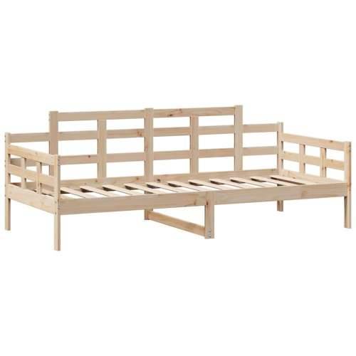 Dnevni krevet s ladicama bez madraca 90x200 cm masivno drvo - Prirodna 90 x 200 cm Cijena