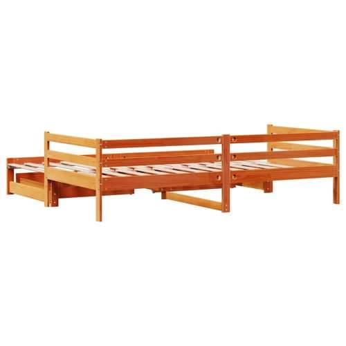 Dnevni krevet na razvlačenje bez madraca voštano smeđi 90x200cm Cijena