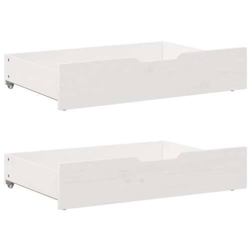 Dnevni krevet na razvlačenje s ladicama bez madraca 90 x 190 cm - Bijela 90 x 190 cm Cijena