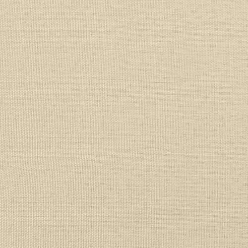 Krevet s oprugama i madracem krem 200 x 200 cm od tkanine - Krema 200 x 200 cm gumbi Cijena