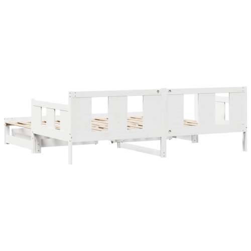 Dnevni krevet na razvlačenje s ladicama bez madraca 90x200 cm - Bijela 90 x 200 cm Cijena