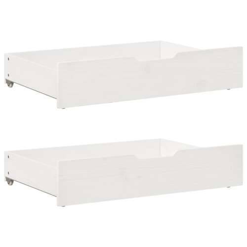 Dnevni krevet na razvlačenje s ladicama bez madraca 90 x 190 cm - Bijela 90 x 190 cm Cijena