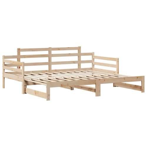 Dnevni krevet na razvlačenje s ladicama bez madraca 80x200 cm - Prirodna 80 x 200 cm Cijena