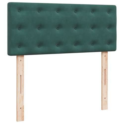 Krevet box spring s madracem tamnozeleni 120x190 cm baršunasti - Tamnozelena 120 x 190 cm gumbi Cijena
