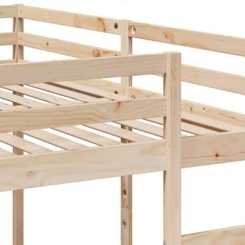 Trostruki okvir kreveta na kat 200x200/80x200 cm od borovine - Prirodna 200 x 200/80 x 200 cm Cijena