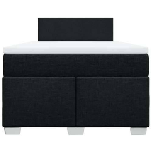 Krevet box spring s madracem crni 120 x 190 cm od tkanine - Crna 120 x 190 cm Gladak dizajn Cijena