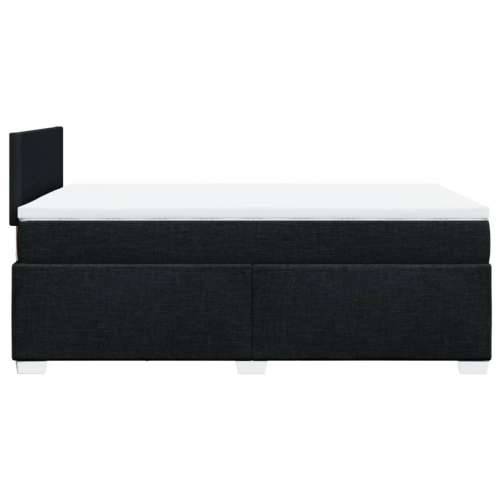 Krevet box spring s madracem crni 120 x 190 cm od tkanine - Crna 120 x 190 cm Gladak dizajn Cijena