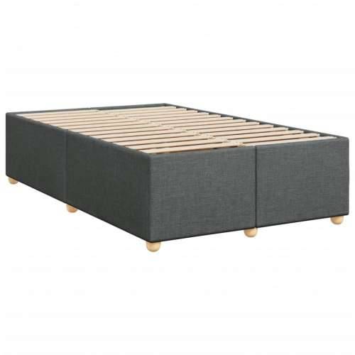 Krevet box spring s madracem tamnosivi 120 x 190 cm tkanina - Tamno siva 120 x 190 cm Blok s kvadratima Cijena
