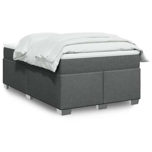 Krevet box spring s madracem tamnosivi 120 x 190 cm tkanina - Tamno siva 120 x 190 cm Cijena