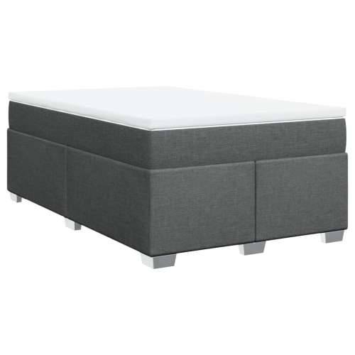 Krevet box spring s madracem tamnosivi 120 x 190 cm tkanina - Tamno siva 120 x 190 cm Cijena