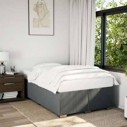 Krevet box spring s madracem tamnosivi 120 x 190 cm tkanina - Tamno siva 120 x 190 cm Cijena