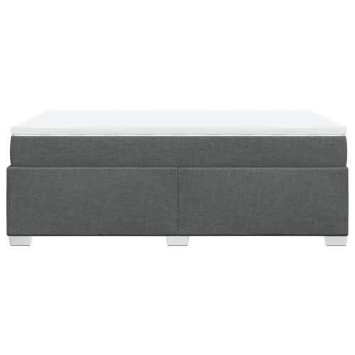 Krevet box spring s madracem tamnosivi 120 x 190 cm tkanina - Tamno siva 120 x 190 cm Cijena