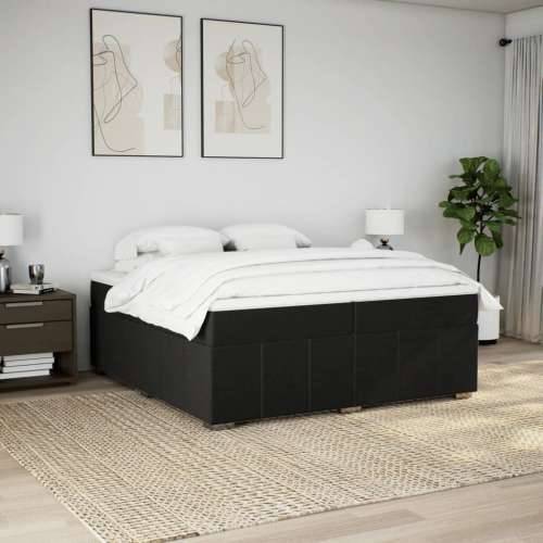 Krevet s oprugama i madracem tamnosmeđi 200x200 cm od tkanine - Tamno smeđa 200 x 200 cm Cijena