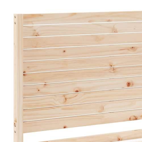 Dugi okvir kreveta bez madraca 200 x 220 cm masivno drvo - Prirodna 200 x 220 cm Cijena