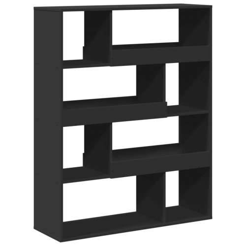 Regal za knjige crni 100 x 33 x 125,5 cm od konstruiranog drva - Crna 1 125.5 cm Cijena