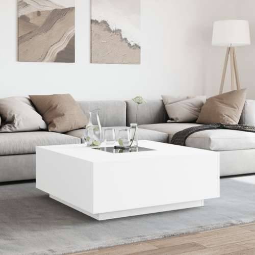 Stolić za kavu s beskonačnim LED svjetlima bijeli 100x100x40 cm - Bijela 100 x 100 x 40 cm 1 Cijena
