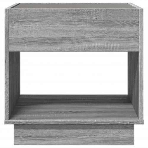 Noćni ormarić s beskonačnim LED boja hrasta 50x50x50 cm - Sivi hrast sonoma 50 x 50 x 50 cm 1 Cijena