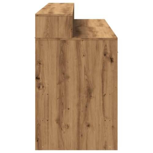 Radni stol s LED svjetlima boja hrasta 140x55x91 cm drveni - artisian oak 140 x 55 x 91 cm Cijena