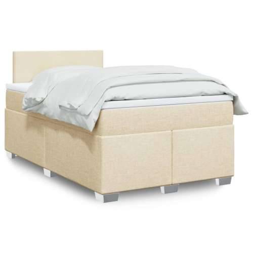 Krevet box spring s madracem krem 120 x 190 cm od tkanine - Krema 120 x 190 cm Gladak dizajn Cijena