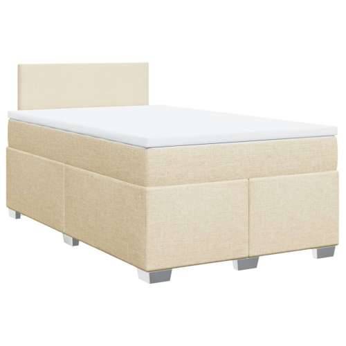 Krevet box spring s madracem krem 120 x 190 cm od tkanine - Krema 120 x 190 cm Gladak dizajn Cijena