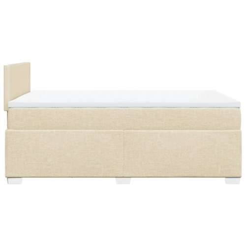 Krevet box spring s madracem krem 120 x 190 cm od tkanine - Krema 120 x 190 cm Gladak dizajn Cijena