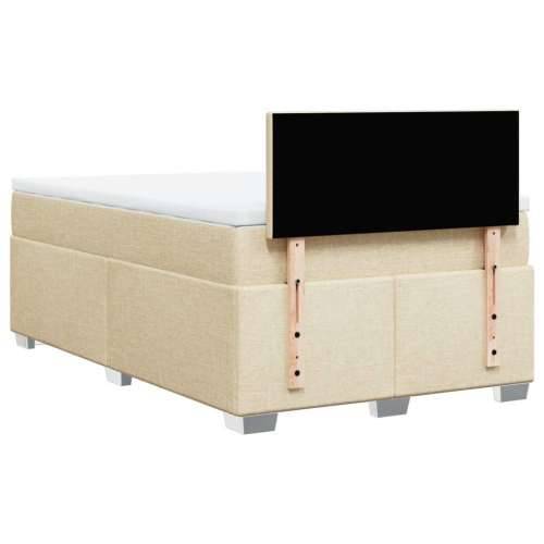 Krevet box spring s madracem krem 120 x 190 cm od tkanine - Krema 120 x 190 cm Gladak dizajn Cijena