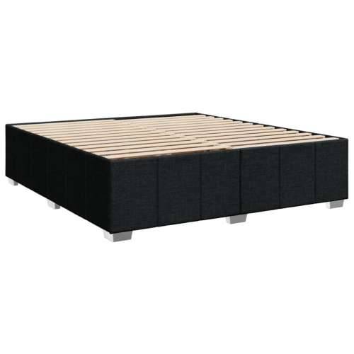 Krevet s oprugama i madracem crni 180x200 cm od tkanine Crna 180 x 200 cm gumbi Cijena