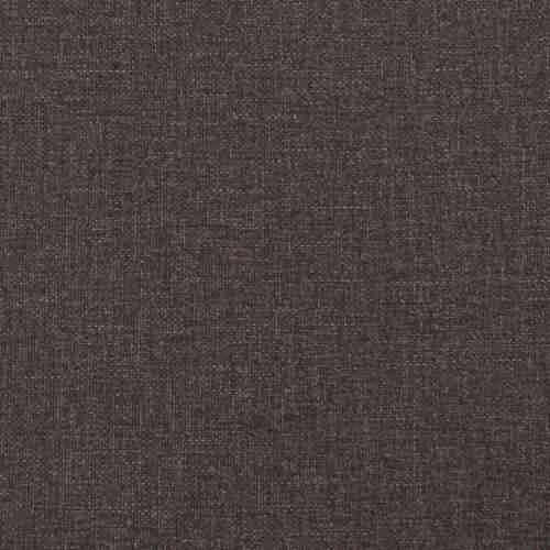 Krevet s oprugama i madracem tamnosmeđi 200x200 cm od tkanine - Tamno smeđa 200 x 200 cm gumbi Cijena