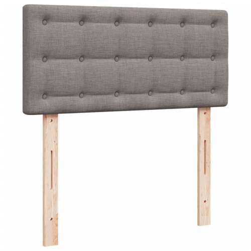 Krevet s oprugama i madracem smeđesivi 90x190 cm od tkanine Sivo-smeđa 90 x 190 cm gumbi Cijena