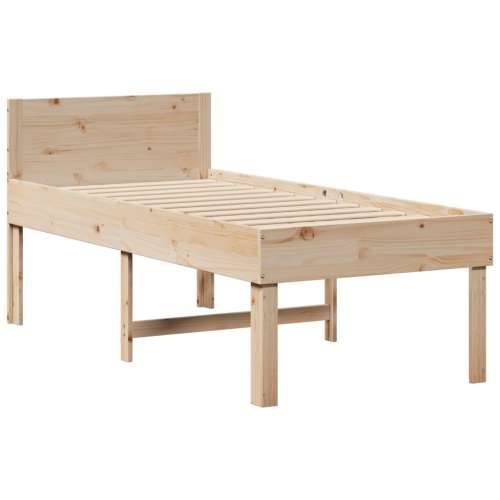 Okvir kreveta bez madraca 90 x 200 cm od masivne borovine - Prirodna 90 x 200 cm Cijena