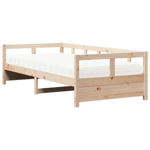 Dnevni krevet s madracima 80 x 200 cm od masivne borovine - Prirodna 80 x 200 cm Da Cijena
