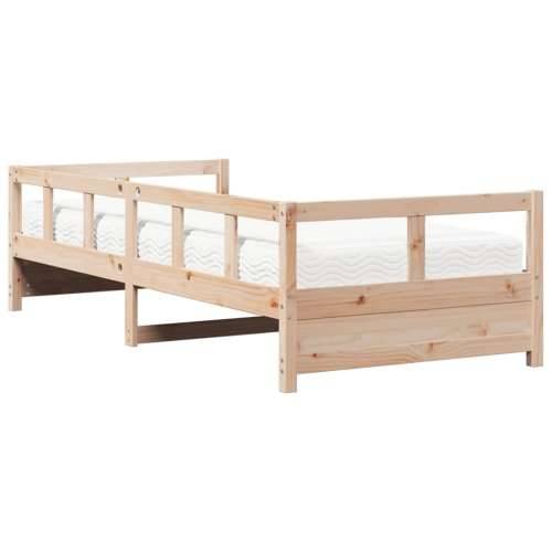 Dnevni krevet s madracima 80 x 200 cm od masivne borovine - Prirodna 80 x 200 cm Da Cijena