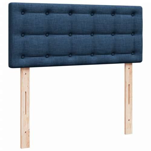 Krevet s oprugama i madracem plavi 120 x 200 cm od tkanine - Plava 120 x 200 cm gumbi Cijena