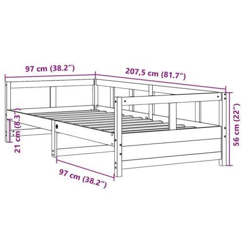 Dnevni krevet s madracem bijeli 90 x 200 cm masivna borovina - Bijela 90 x 200 cm Da Cijena