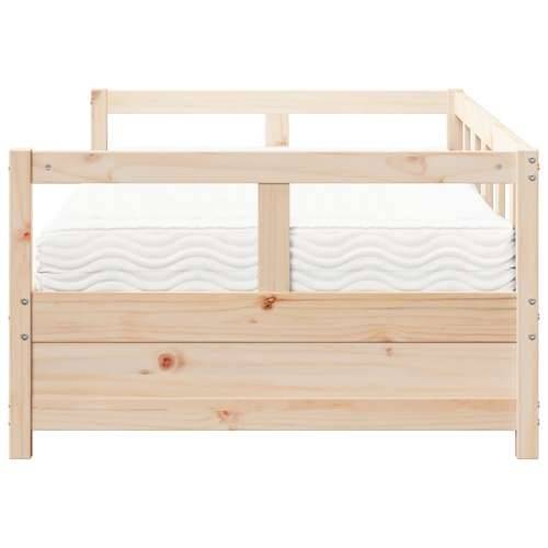 Dnevni krevet s madracem 90 x 190 cm od masivne borovine - Prirodna 90 x 190 cm Da Cijena