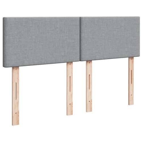 Krevet box spring s madracem svjetlosiva 160x200 cm tkanina - Svjetlosiva 160 x 200 cm Gladak dizajn Cijena