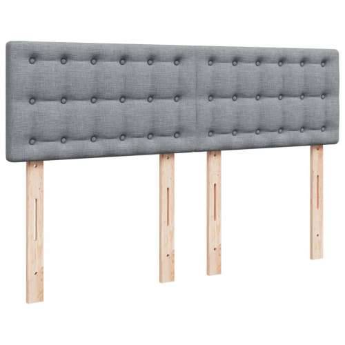 Krevet box spring s madracem svjetlosiva 160x200 cm tkanina Svjetlosiva 160 x 200 cm gumbi Cijena