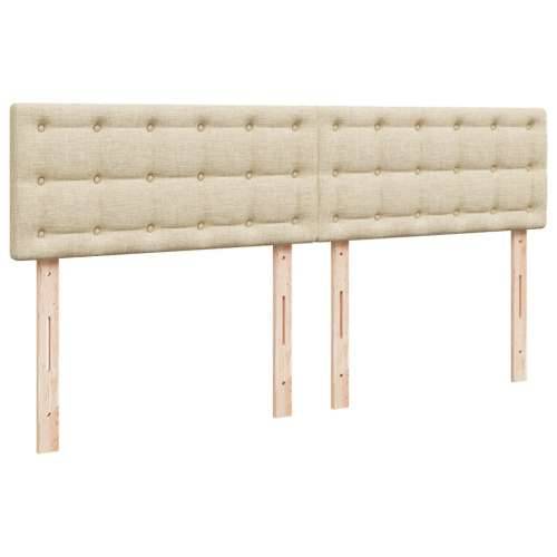 Krevet s oprugama i madracem krem 180x200 cm od tkanine - Krema 180 x 200 cm gumbi Cijena