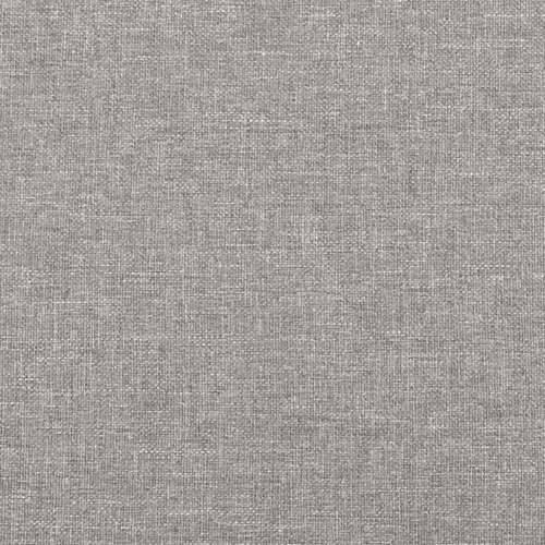 Uzglavlje svjetlosivo 100 x 7 x 78/88 cm od tkanine - Svjetlosiva 100 cm 1 Nisko Cijena