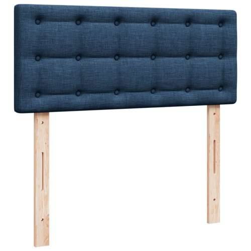 Krevet s oprugama i madracem plavi 120 x 200 cm od tkanine - Plava 120 x 200 cm gumbi Cijena