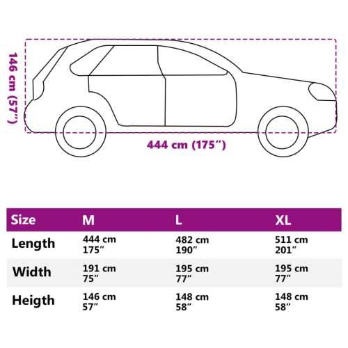 Automobilska navlaka za cijeli SUV protiv tuče M sivo-srebrna - m 1 SUV Cijena