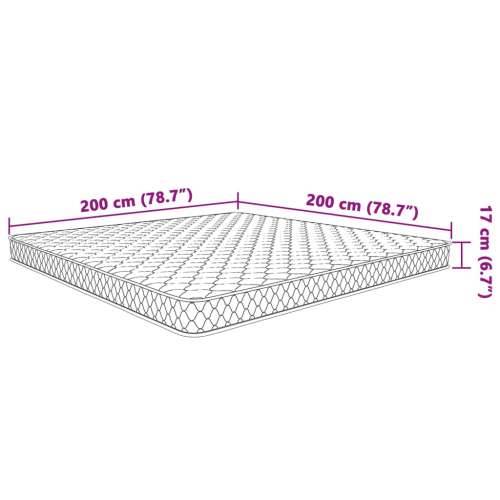 Madrac od memorijske pjene bijeli 200 x 200 x 17 cm - 200 x 200 cm 1 Cijena