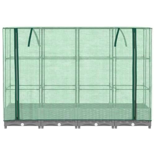 Povišena gredica s pokrovom za staklenik 160 x 40 x 123 cm - Svjetlosiva 160 x 40 x 123 cm 1 Cijena