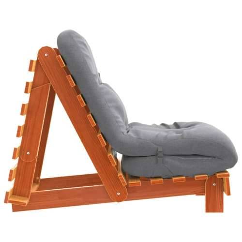 Futon na razvlačenje s madracem smeđi 60 x 206 x 11 cm borovina - Voštano smeđa 60 x 206 x 11 cm Cijena