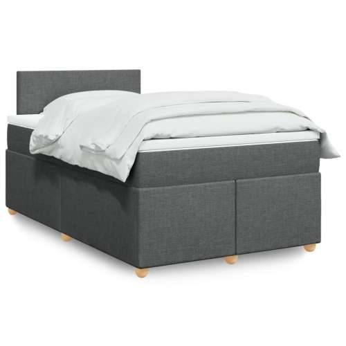 Krevet box spring s madracem tamnosivi 120 x 190 cm tkanina - Tamno siva 120 x 190 cm Gladak dizajn Cijena