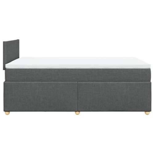 Krevet box spring s madracem tamnosivi 120 x 190 cm tkanina - Tamno siva 120 x 190 cm Gladak dizajn Cijena