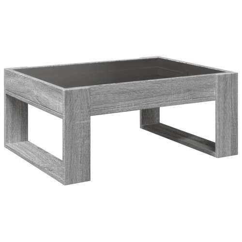 Stolić s beskonačnim LED svjetlima boja hrasta 70x53x30 cm - Sivi hrast sonoma 1 70 cm Cijena