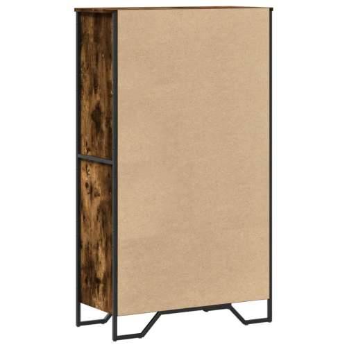 Visoka komoda boja hrasta 79,5x35,5x137,5 cm konstruirano drvo - Dimljeni hrast 1 Cijena